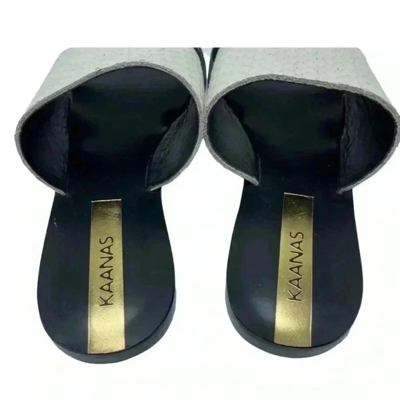 Kaanas Anthropologie leather slip on sandal size 6 - Picture 5 of 7